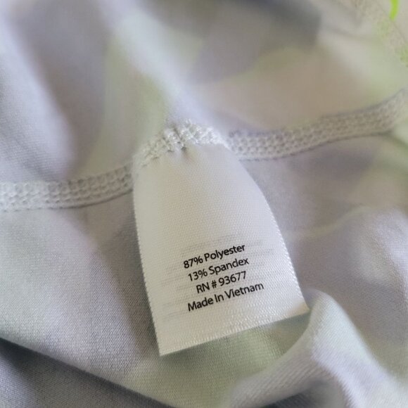 Xersion Fitness Tank Top Activewear Racerback Geometric Blue Green Women XL Neon - Picture 7 of 10